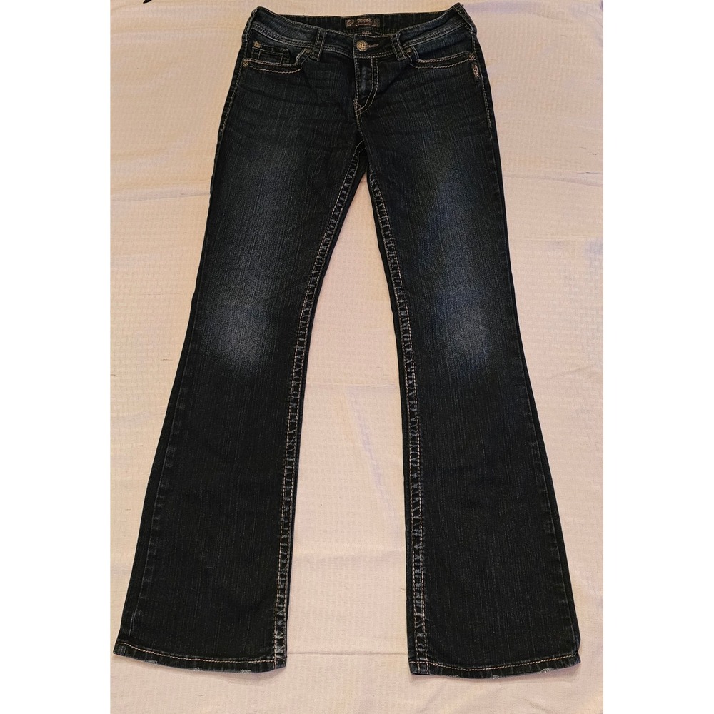 Silver Jeans Suki Surplus Women 29x34 Dark Wash‎ Bootcut Mid Rise